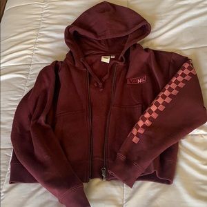 Vans cropped zip up